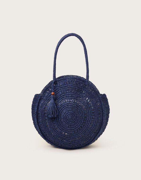 Monsoon Round Raffia Bag - Image 2