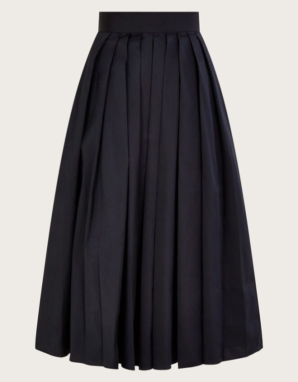 Monsoon Tully Taffeta Skirt Black - Image 6