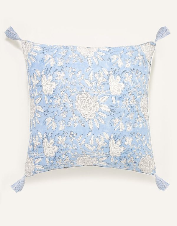 Monsoon ARTISAN STUDIO Woodblock Floral Cushion - Image 2