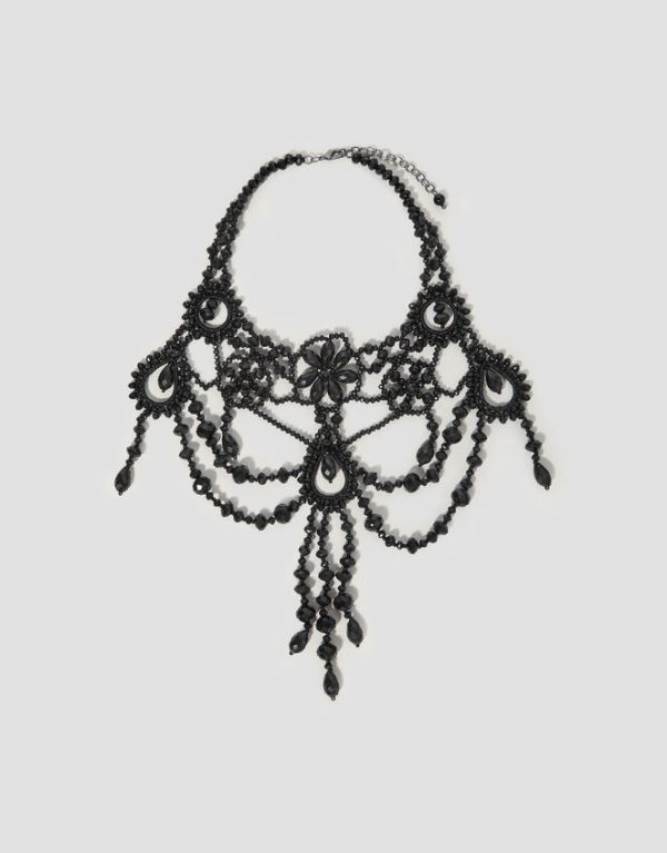 Monsoon Beaded Chandelier Collar Necklace - Image 2