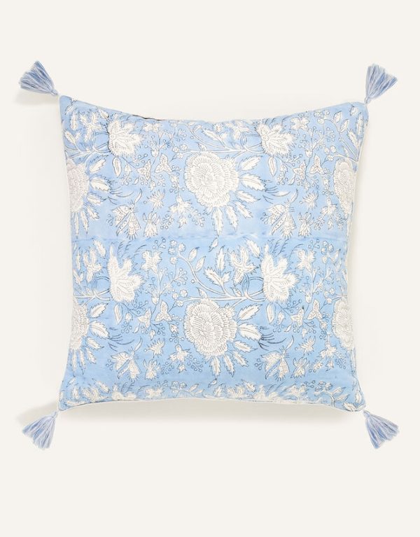 Monsoon ARTISAN STUDIO Woodblock Floral Cushion - Image 3