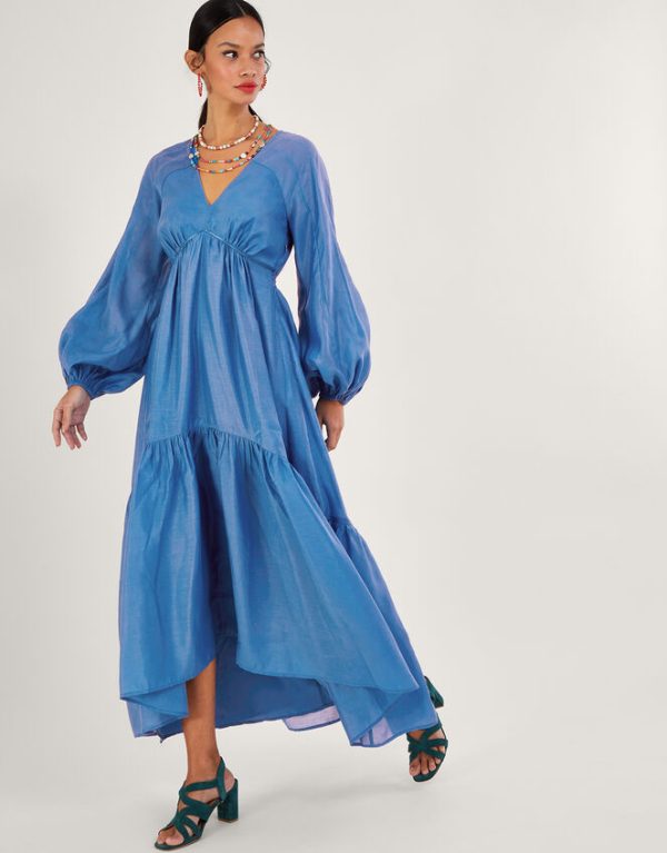 Monsoon Palmer Maxi Dress Blue - Image 2