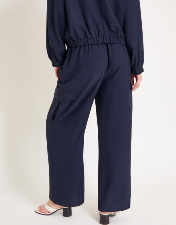 Monsoon Jody Cargo Trousers Blue - Image 4