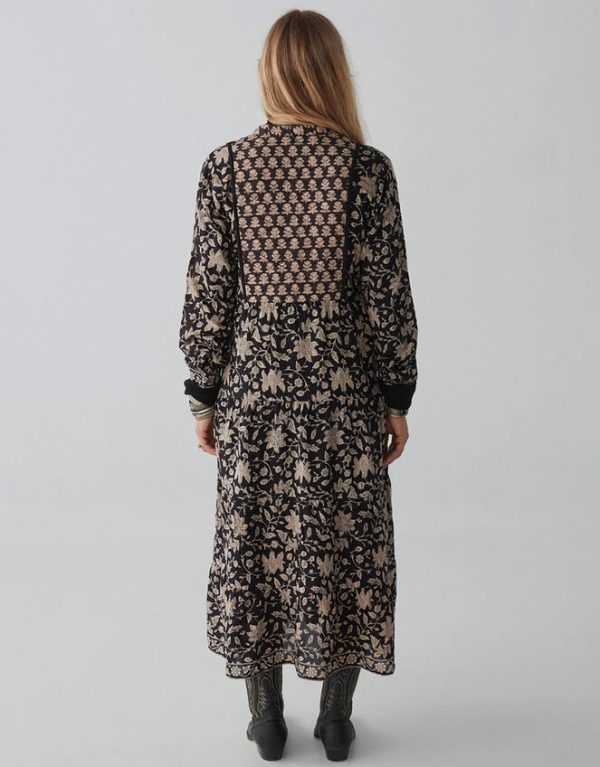 Monsoon Maison Hotel Floral Print Dress Black - Image 5