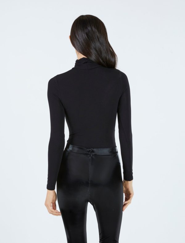 Bcbg Mock-Neck Long Sleeve Bodysuit - Image 4