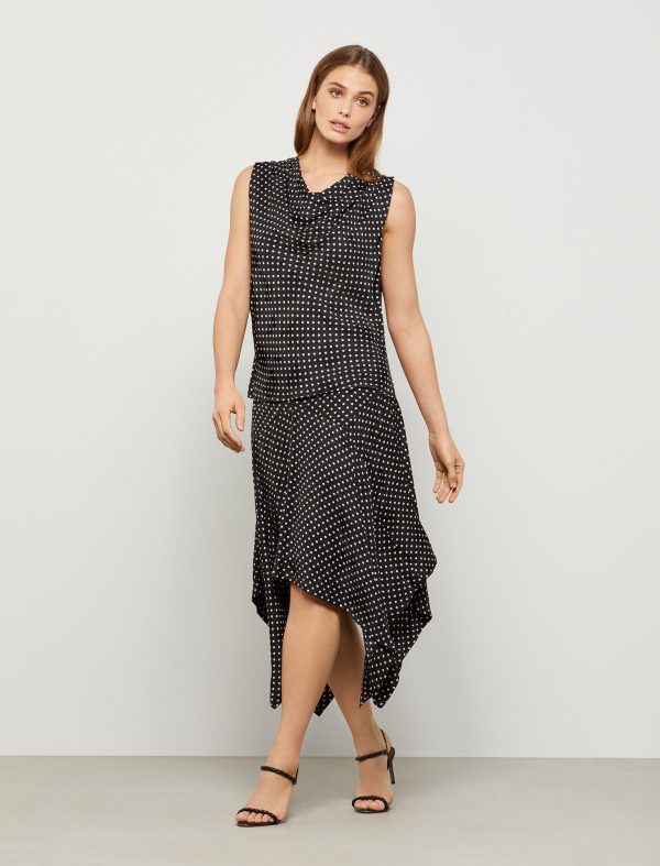 Bcbg Nataly Cowl-Neck Polka Dot Top - Image 11