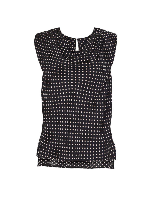 Bcbg Nataly Cowl-Neck Polka Dot Top - Image 17