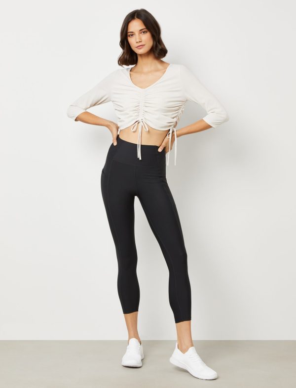 Bcbg Nora Cinched Crop Tee - Image 2