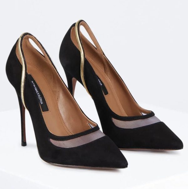 BCBG NORLA PUMP HEEL - BLACK SUEDE