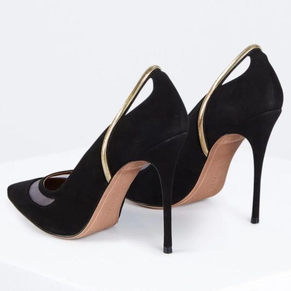 BCBG NORLA PUMP HEEL - BLACK SUEDE - Image 2