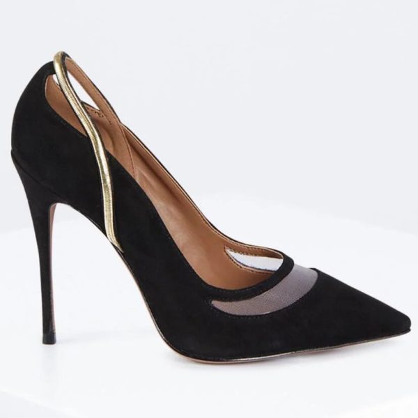 BCBG NORLA PUMP HEEL - BLACK SUEDE - Image 3