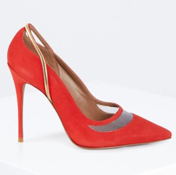 BCBG NORLA PUMP HEEL - VERMELHO SUEDE - Image 3