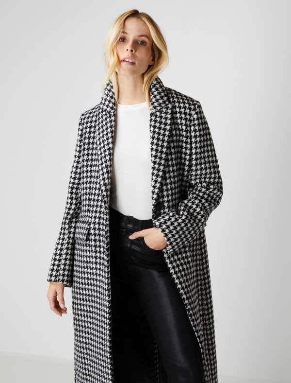 Bcbg Notch Collar Single-Breasted Riding Coat - Image 37