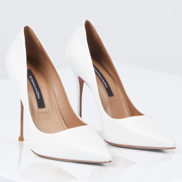 BCBG NOVA PUMP HEEL - WHITE