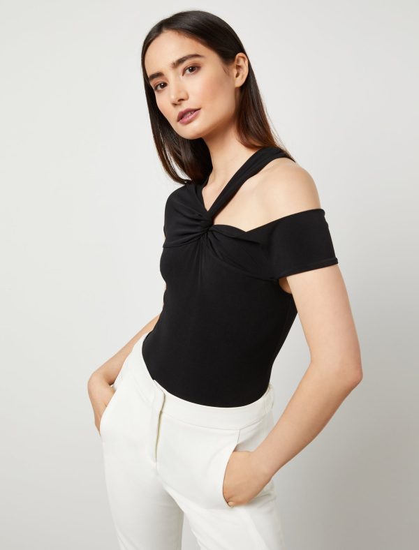 Bcbg Off-The-Shoulder Cutout Bodysuit