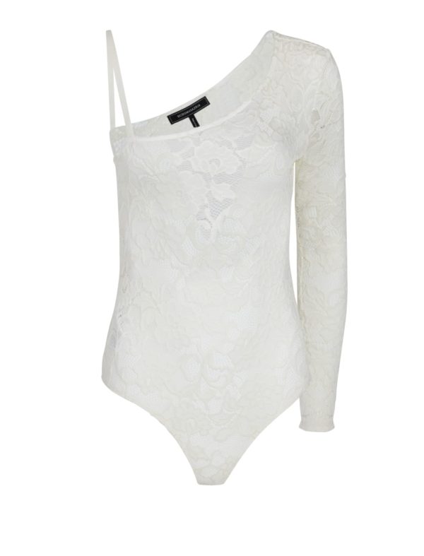 Bcbg One Shoulder Lace Bodysuit - Image 4