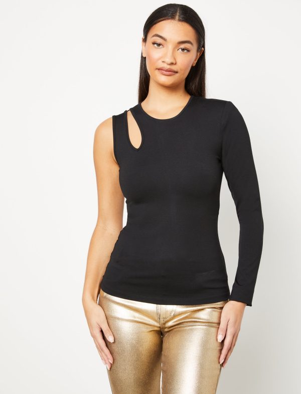 Bcbg One Sleeve Cutout Top - Image 3