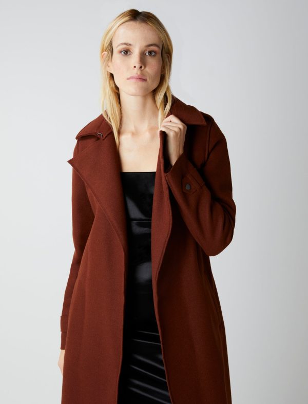 Bcbg Raw-Edge Belted Trench Coat - Image 5