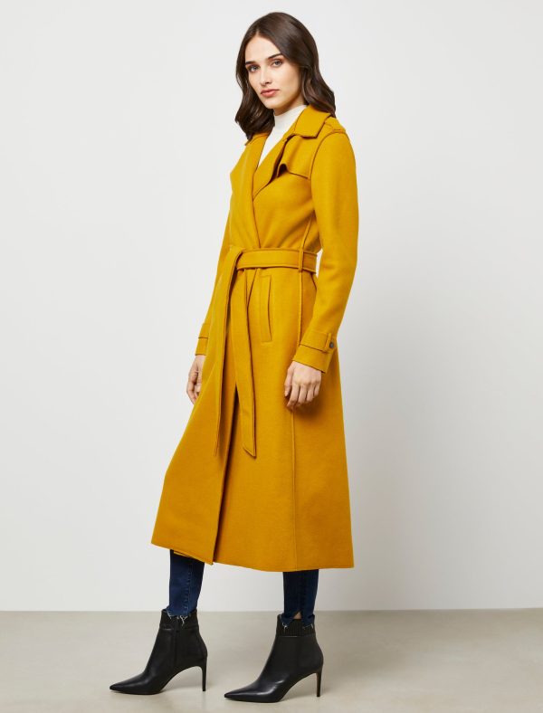 Bcbg Raw-Edge Belted Trench Coat - Image 5