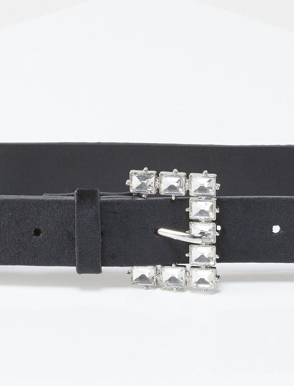 Bcbg Rhinestone Buckle Belt - Image 2