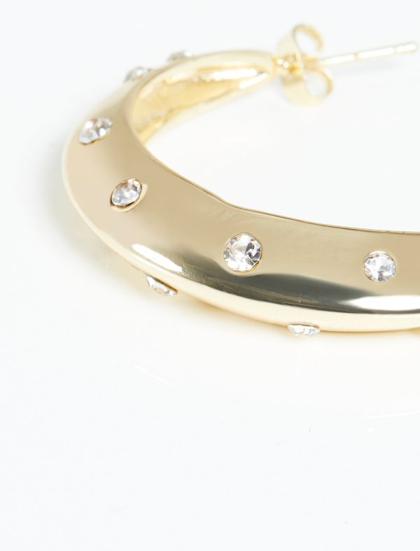 Bcbg Rhinestone Chunky Hoop - Image 3