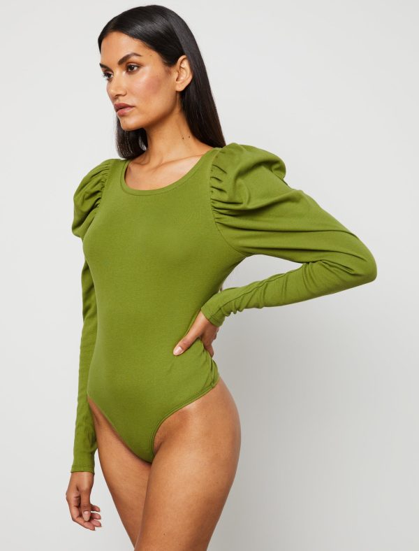 Bcbg Ruched Puff Sleeve Bodysuit - Image 9