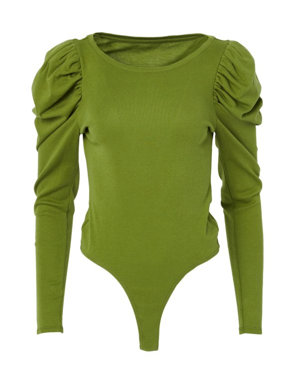 Bcbg Ruched Puff Sleeve Bodysuit - Image 11