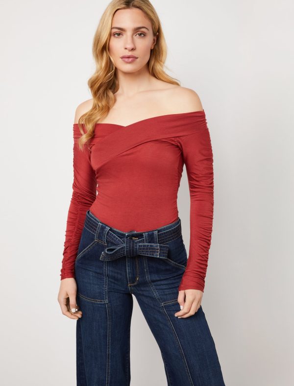 Bcbg Selma Off-The Shoulder Bodysuit