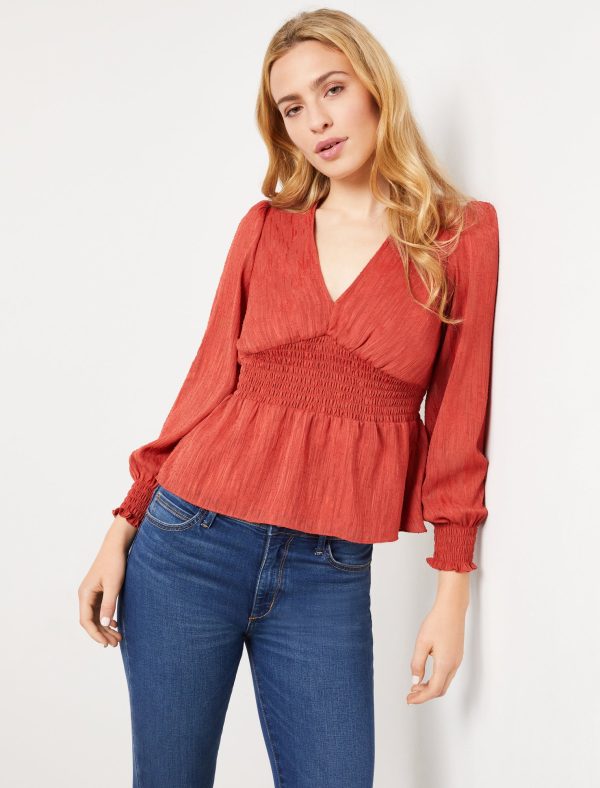 Bcbg Seraphina Long Sleeve Top