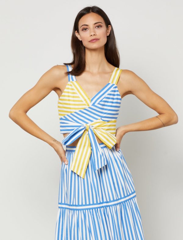 Bcbg Seville Bow Back Crop Top