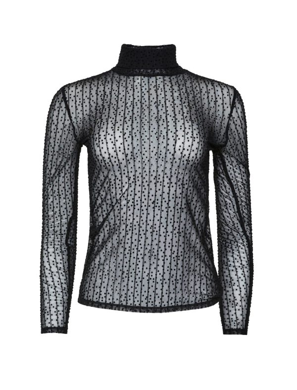 Bcbg Sheer Turtleneck Top - Image 5