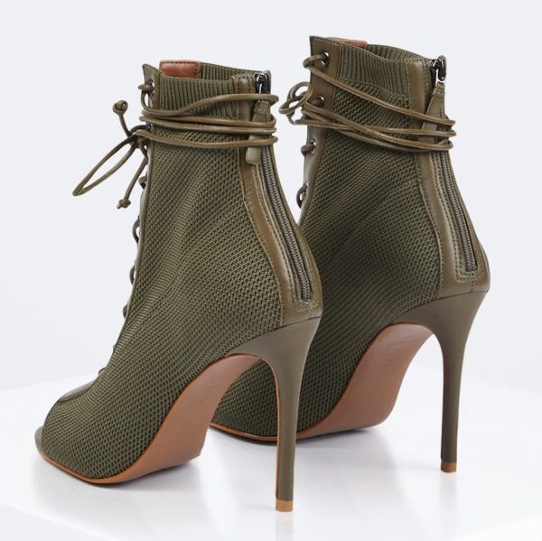 BCBG SIRENA BOOTIE HEEL - OLIVE - Image 2