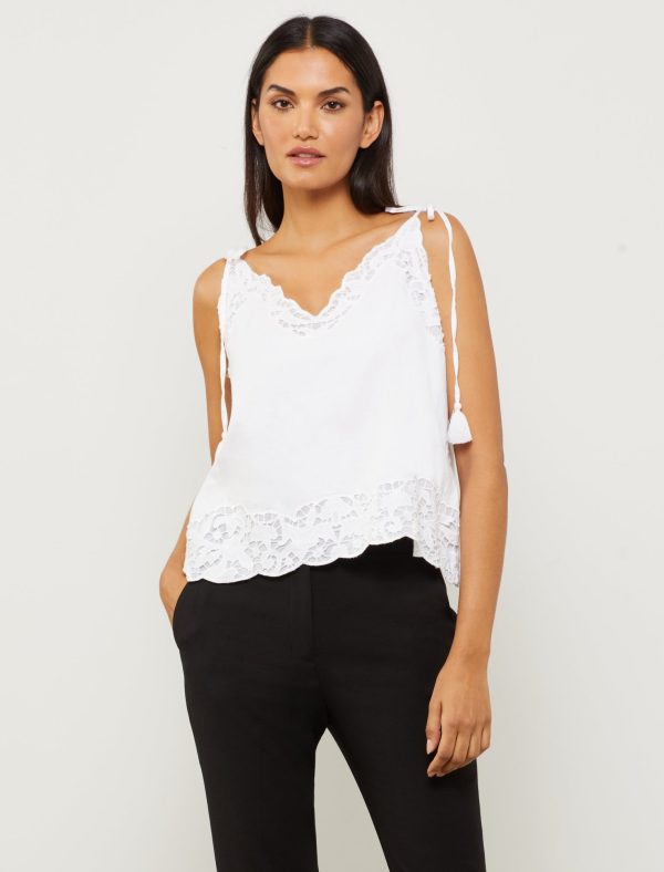 Bcbg Sleeveless V-Neck Top