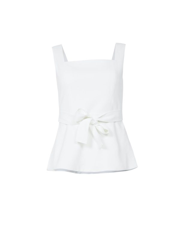 Bcbg Square-Neck Back-Tie Peplum Top - Image 7