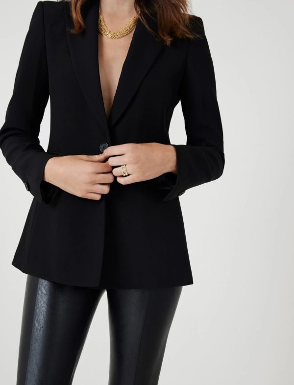 BCBG STRUCTURED TAILORED JACKET - BLACK - Image 3