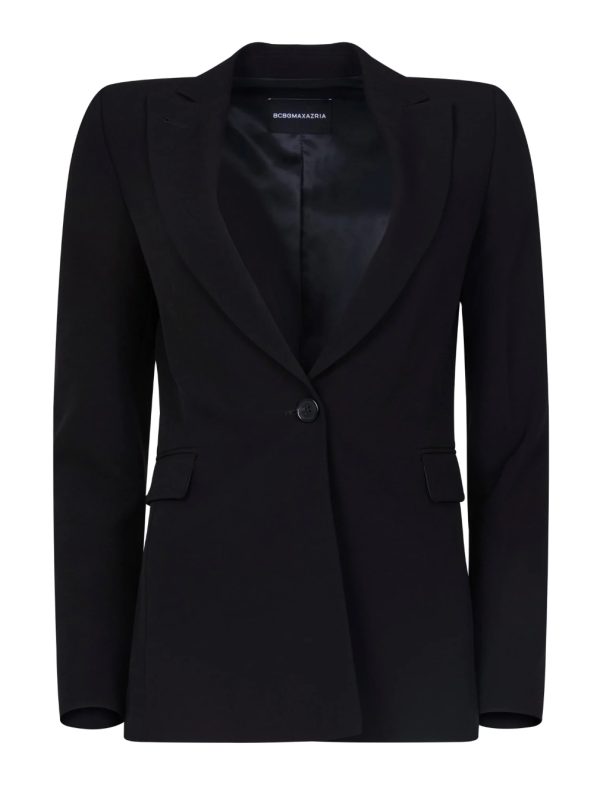 BCBG STRUCTURED TAILORED JACKET - BLACK - Image 6