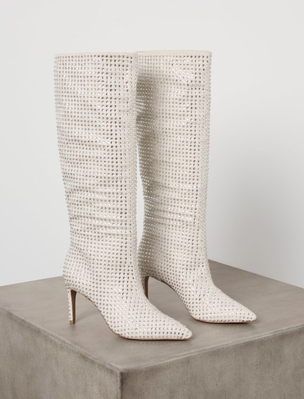 Bcbg Toni Embellished Crystal Dress Boot