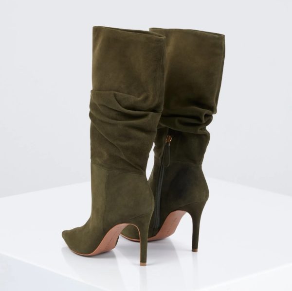 BCBG TONI TALL BOOT - OLIVE SUEDE - Image 2