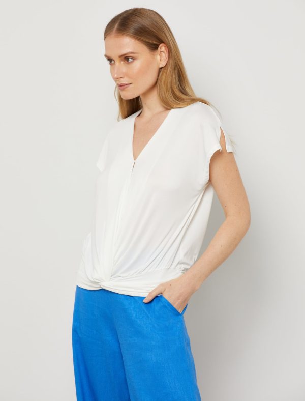 Bcbg V-Neck Front Knot Top - Image 15