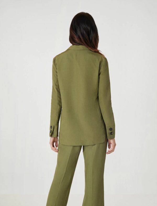 BCBG BELTED TAILORED JACKET - GREEN - Image 5