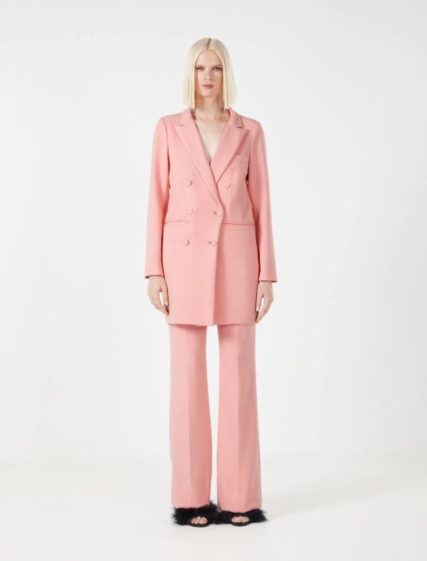 BCBG VALENTINA FLARED PANT - SALMON ROSE - Image 4