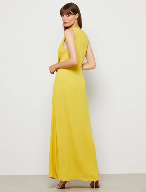 BCBG WRAP DETAIL EVENING GOWN - ceylon yellow - Image 4