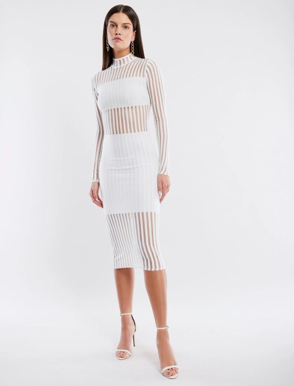 FEELTA BRIDGETTE SWEATER DRESS - WHITE