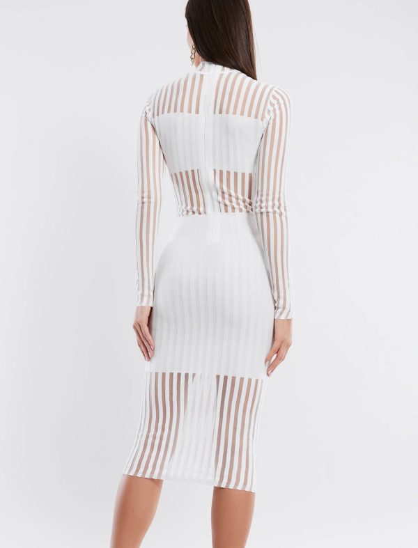 FEELTA BRIDGETTE SWEATER DRESS - WHITE - Image 3