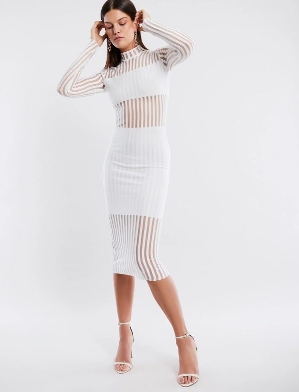 FEELTA BRIDGETTE SWEATER DRESS - WHITE - Image 4