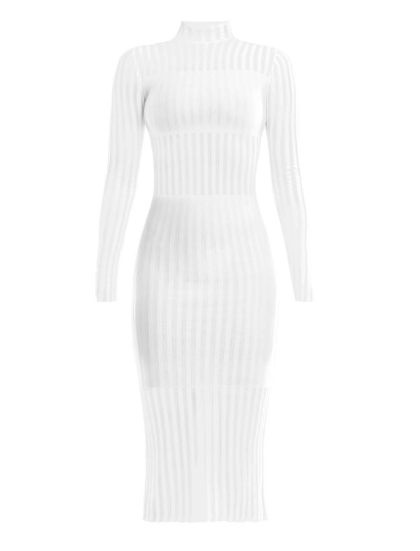 FEELTA BRIDGETTE SWEATER DRESS - WHITE - Image 6