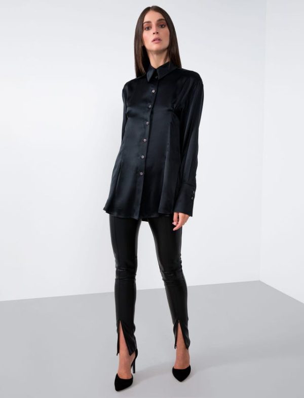 Bcbg SATIN OVERSIZE SHIRT - Image 5