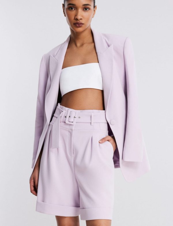 Bcbg BREE BELTED HIGH-WAIST SHORT - Image 7