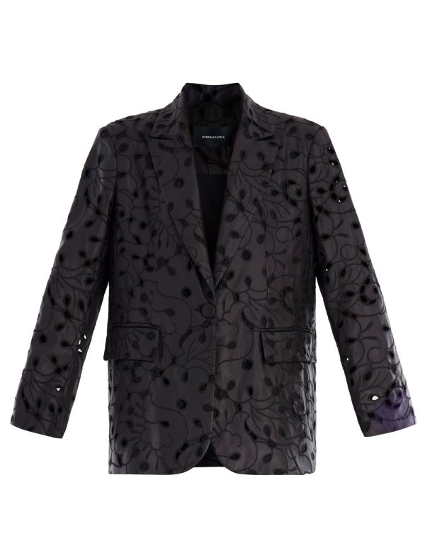 Bcbg LACE BLAZER AIMEE FAUX LEATHER - Image 2