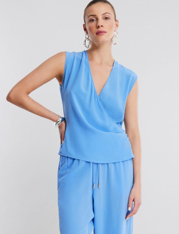 Bcbg CORINNE PLUNGING SILK TOP - Image 4